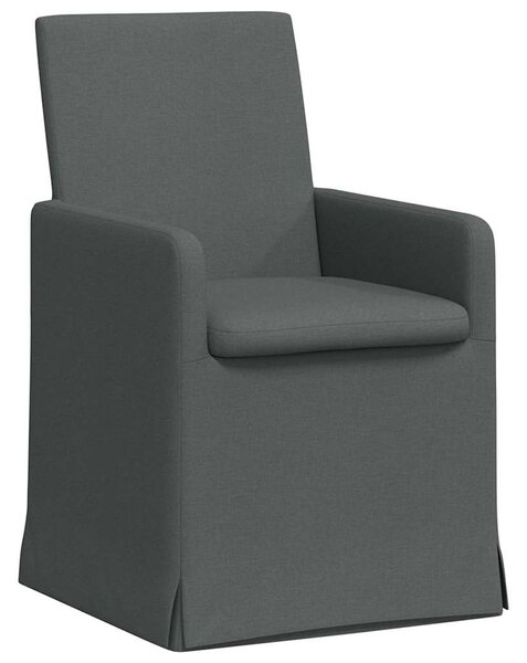 Étkező Székek 2 pcs Sötétszürke 57 x 67 x 95 cm szövet