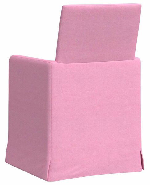 Étkező Székek 2 pcs Rózsaszín 57 x 67 x 95 cm szövet