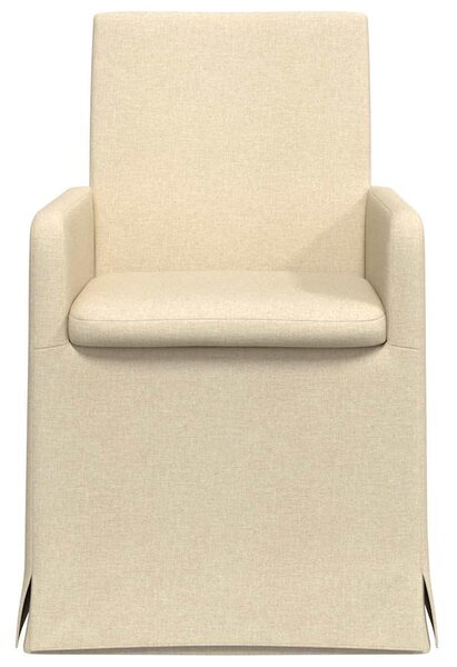Étkező Székek 2 pcs Krém 57 x 67 x 95 cm szövet