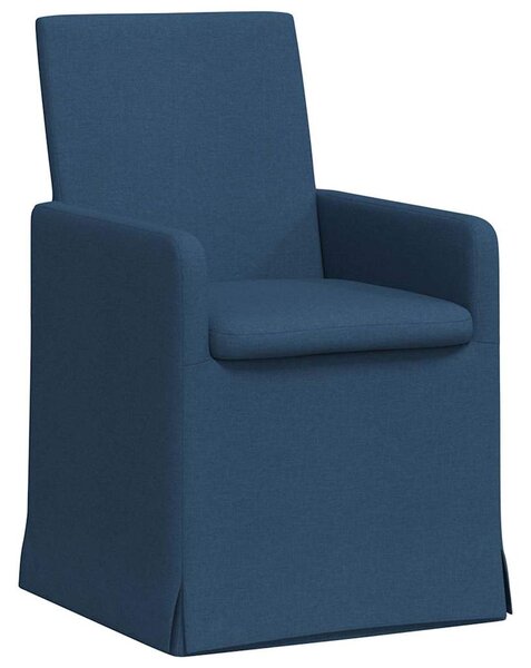 Étkező Székek 2 pcs Kék 57 x 67 x 95 cm szövet