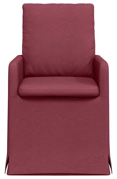Étkező Székek 2 pcs bordó 57 x 67 x 98 cm szövet