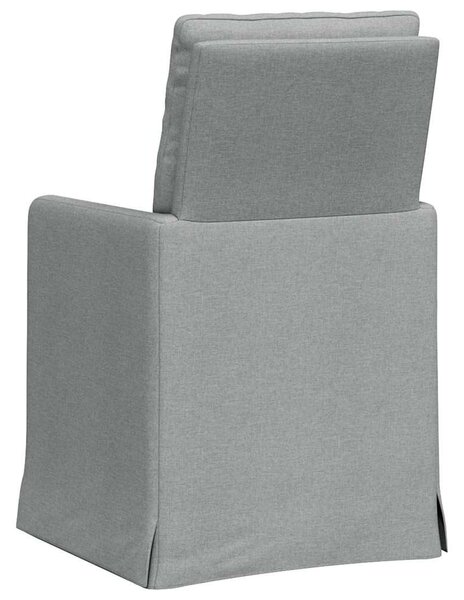Étkező Székek 2 pcs Világosszürke 57 x 67 x 98 cm szövet