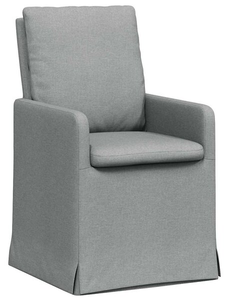 Étkező Székek 2 pcs Világosszürke 57 x 67 x 98 cm szövet