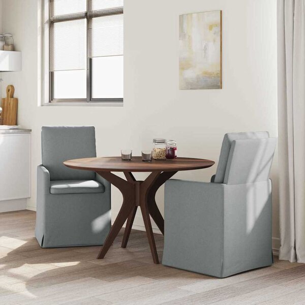 Étkező Székek 2 pcs Világosszürke 57 x 67 x 98 cm szövet