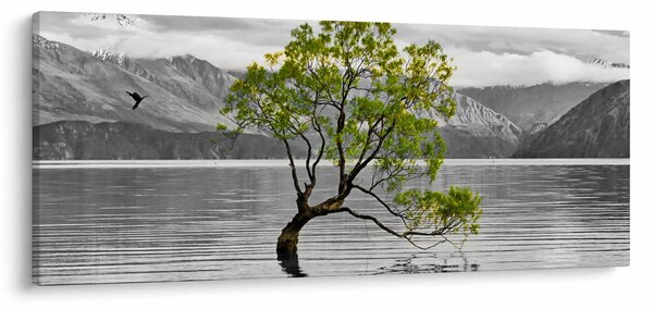 Fa képe a tó közepén (120x50 cm)