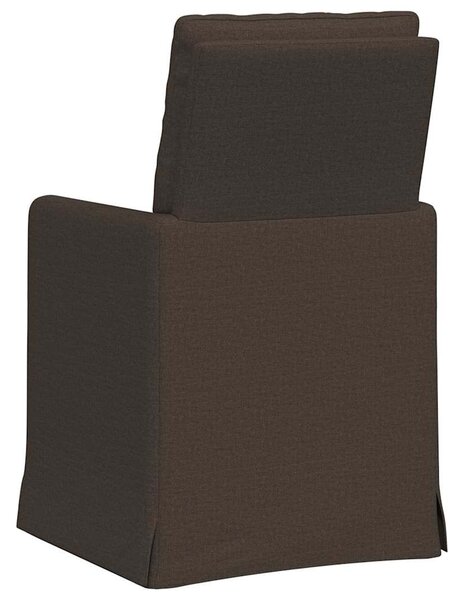 Étkező Székek 2 pcs Sötétszürke 57 x 67 x 98 cm Vászon