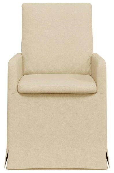 Étkező Székek 2 pcs Krém 57 x 67 x 98 cm szövet