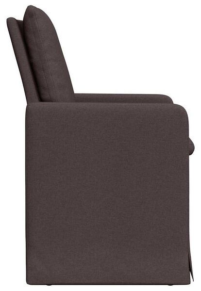 Étkező Székek 2 pcs sötétbarna 57 x 67 x 98 cm szövet