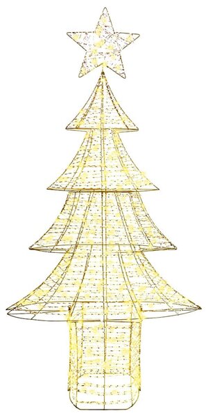 Karácsonyfa 240 LED Meleg fehér 181 cm PET