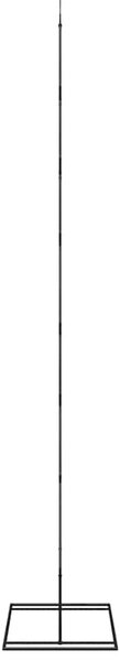Fém karácsonyfa Fekete 210 cm Acél