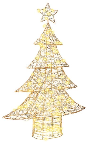 Karácsonyfa 120 LED Meleg fehér 120,5 cm PET