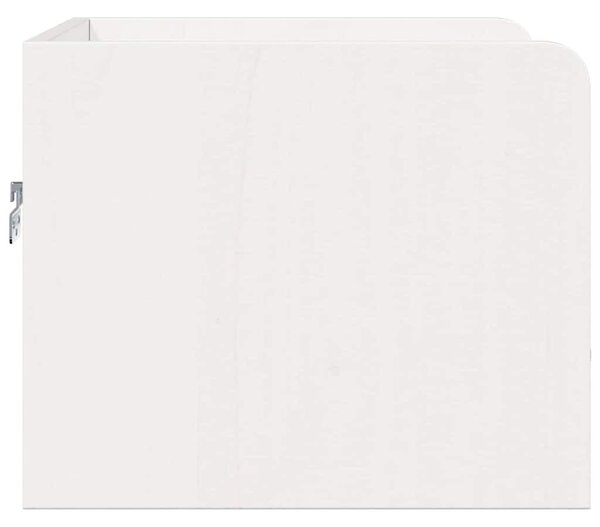 Éjjeli asztal 2 pcs Fehér 38 x 36 x 29.5 cm Tömör fenyőfa