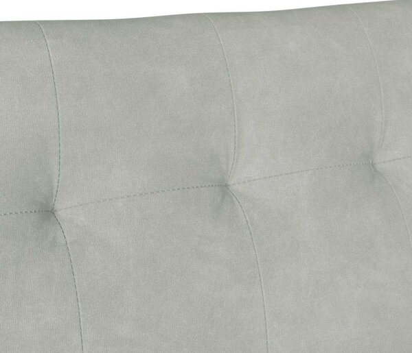 Chesterfield Pad Világosszürke 112 x 65,5 x 75 cm Bársony