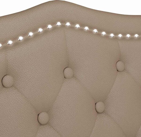 Chesterfield Pad párnával Cappuccino 120,5 x 65 x 75 cm Műbőr