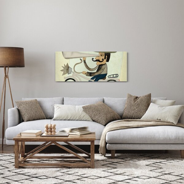Csillagász kerékpáron (120x50 cm)