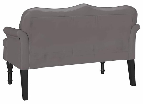 Chesterfield Pad párnával Szürke 120,5 x 65 x 75 cm Műbőr