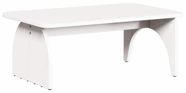 Dohányzóasztal Fehér 80 x 50 x 31 cm Tömör fenyőfa