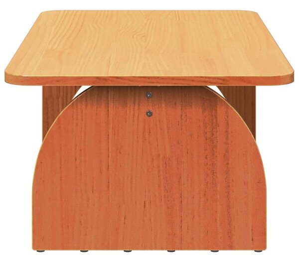Dohányzóasztal Faggyú barna 80 x 50 x 31 cm Tömör fenyőfa