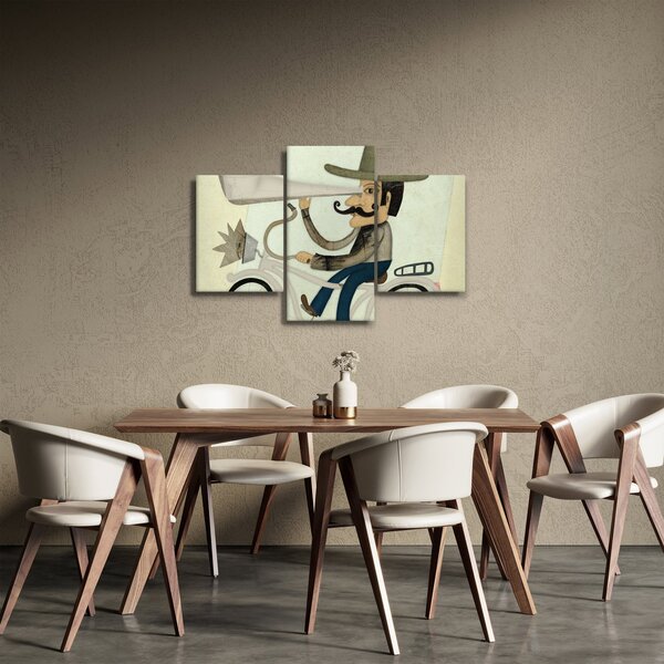 Csillagász kerékpáron (90x60 cm)