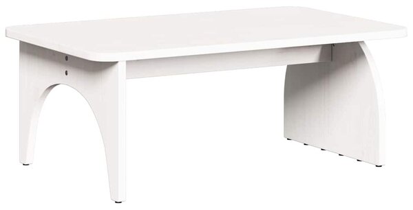 Dohányzóasztal Fehér 80 x 50 x 31 cm Tömör fenyőfa