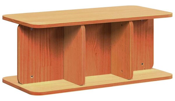 Dohányzóasztal Faggyú barna 80 x 39,5 x 33,5 cm Tömör fenyőfa
