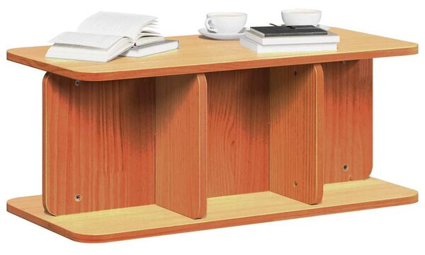 Dohányzóasztal Faggyú barna 80 x 39,5 x 33,5 cm Tömör fenyőfa