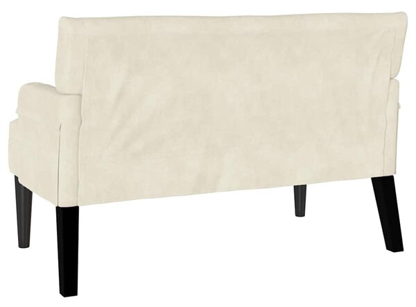 Chesterfield Pad Krém 112 x 65,5 x 75 cm Bársony
