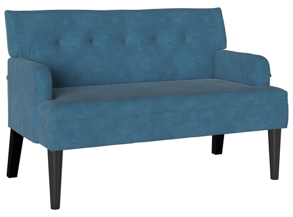 Chesterfield Pad Kék 112 x 65,5 x 75 cm Bársony