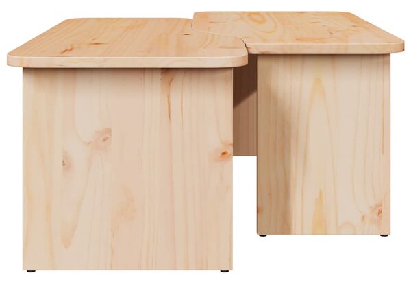 Dohányzóasztal 2 pcs Természetes 100 x 69 x 35.5 cm
