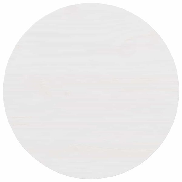 Dohányzóasztal Fehér 50 x 50 x 35 cm Tömör fenyőfa