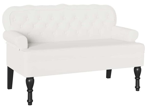 Chesterfield Pad Fehér 119.5 x 64.5 x 75 cm Műbőr