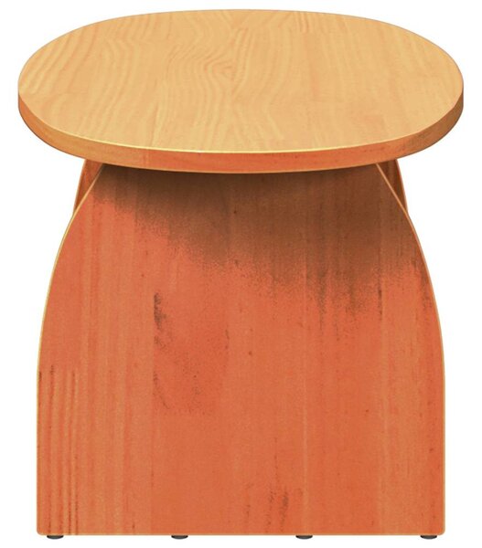 Dohányzóasztal Viaszbarna 80 x 40 x 35 cm Tömör fenyőfa