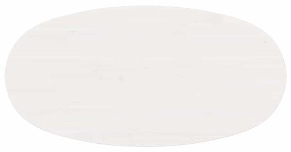 Dohányzóasztal Fehér 80 x 40 x 35 cm Tömör fenyőfa