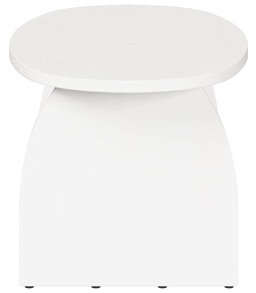 Dohányzóasztal Fehér 80 x 40 x 35 cm Tömör fenyőfa