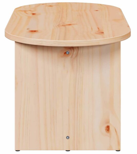 Dohányzóasztal Természetes 80 x 39.5 x 35 cm Tömör fenyőfa
