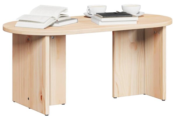 Dohányzóasztal Természetes 80 x 39.5 x 35 cm Tömör fenyőfa