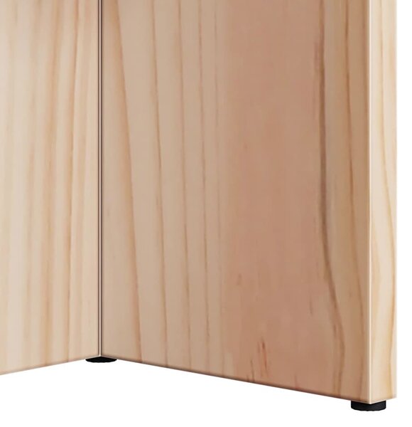 Dohányzóasztal Természetes 80 x 39.5 x 35 cm Tömör fenyőfa