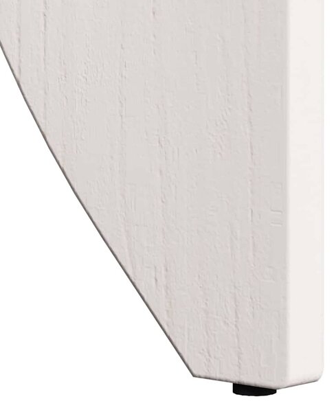 Dohányzóasztal 2 pcs Fehér 41.5 x 41.5 x 44 cm Tömör fenyőfa