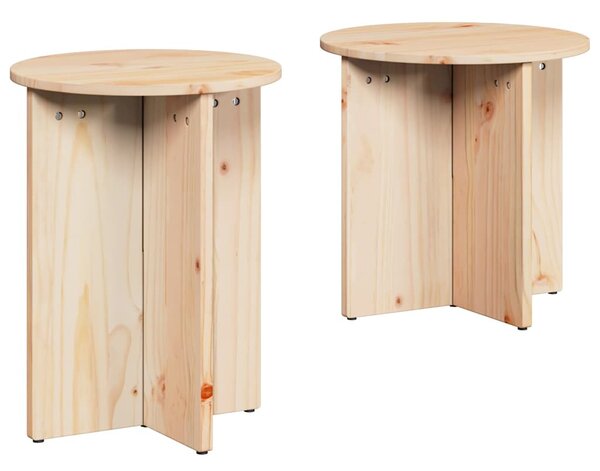 Dohányzóasztal 2 pcs Természetes