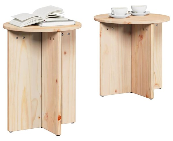 Dohányzóasztal 2 pcs Természetes