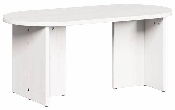 Dohányzóasztal Fehér 80 x 39.5 x 35 cm Tömör fenyőfa
