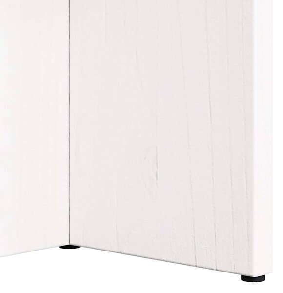 Dohányzóasztal Fehér 80 x 39.5 x 35 cm Tömör fenyőfa