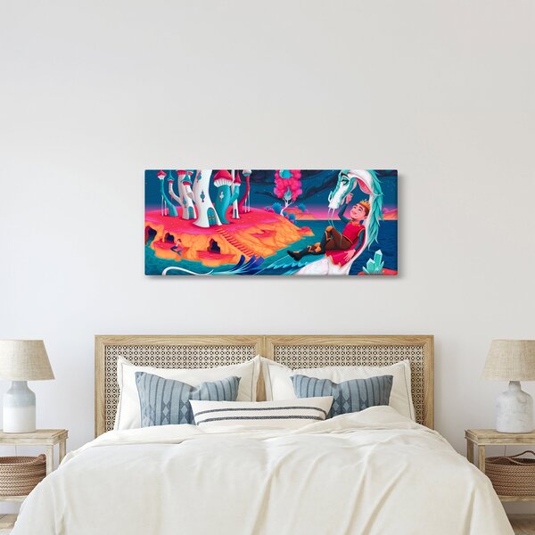 Kép - a herceg és a sárkány hercegnő (120x50 cm)