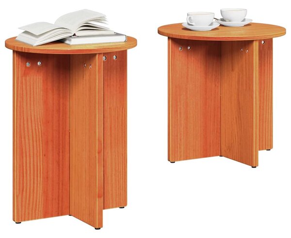 Dohányzóasztal 2 pcs Faggyú barna