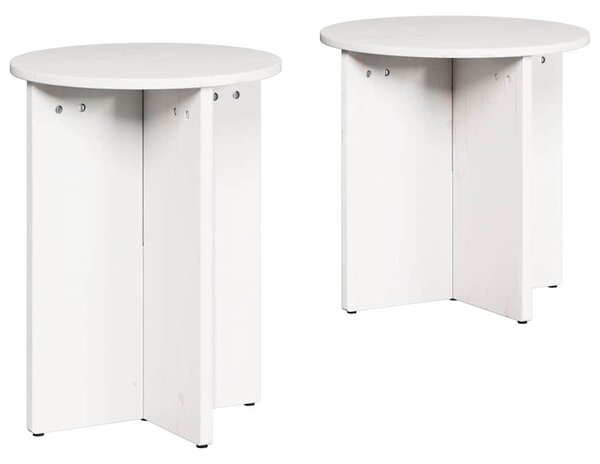 Dohányzóasztal 2 pcs Fehér