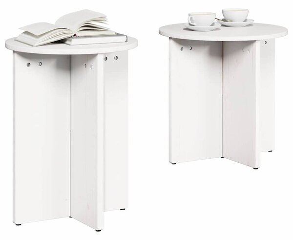 Dohányzóasztal 2 pcs Fehér