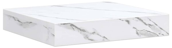 Falpolc tárolóval 4 pcs Fehér márvány 23 x 23,5 x 4 cm Faanyag