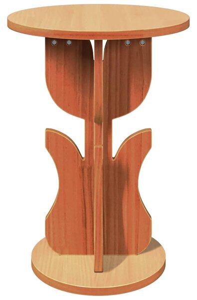 Dohányzóasztal Faggyú barna 39,5 x 39,5 x 53,5 cm Tömör fenyőfa