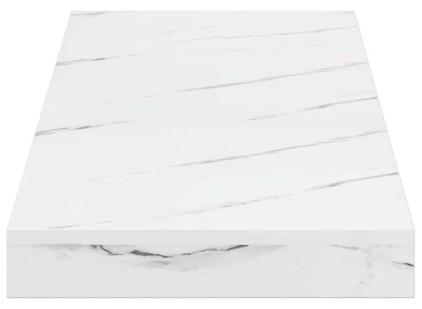 Falpolc Falra szerelhető Fehér márvány 60 x 23 x 4 cm Faanyag