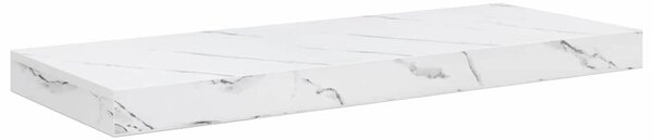 Falpolc Falra szerelhető Fehér márvány 60 x 23 x 4 cm Faanyag